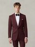 Burgundy Twill Shawl Tuxedo Jacket