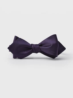 Grape Silk Diamond Bow Tie