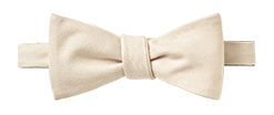 Champagne Linen/Silk Bow Tie