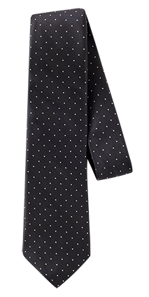 Navy Pindot Silk Necktie