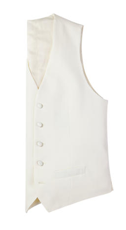 Ivory Tuxedo Vest