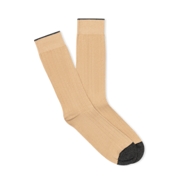 Tan Solid Sock