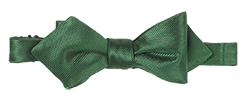 Olive Silk Diamond Bow Tie