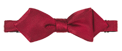 Ruby Silk Diamond Bow Tie