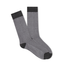 Light Grey Herringbone Sock