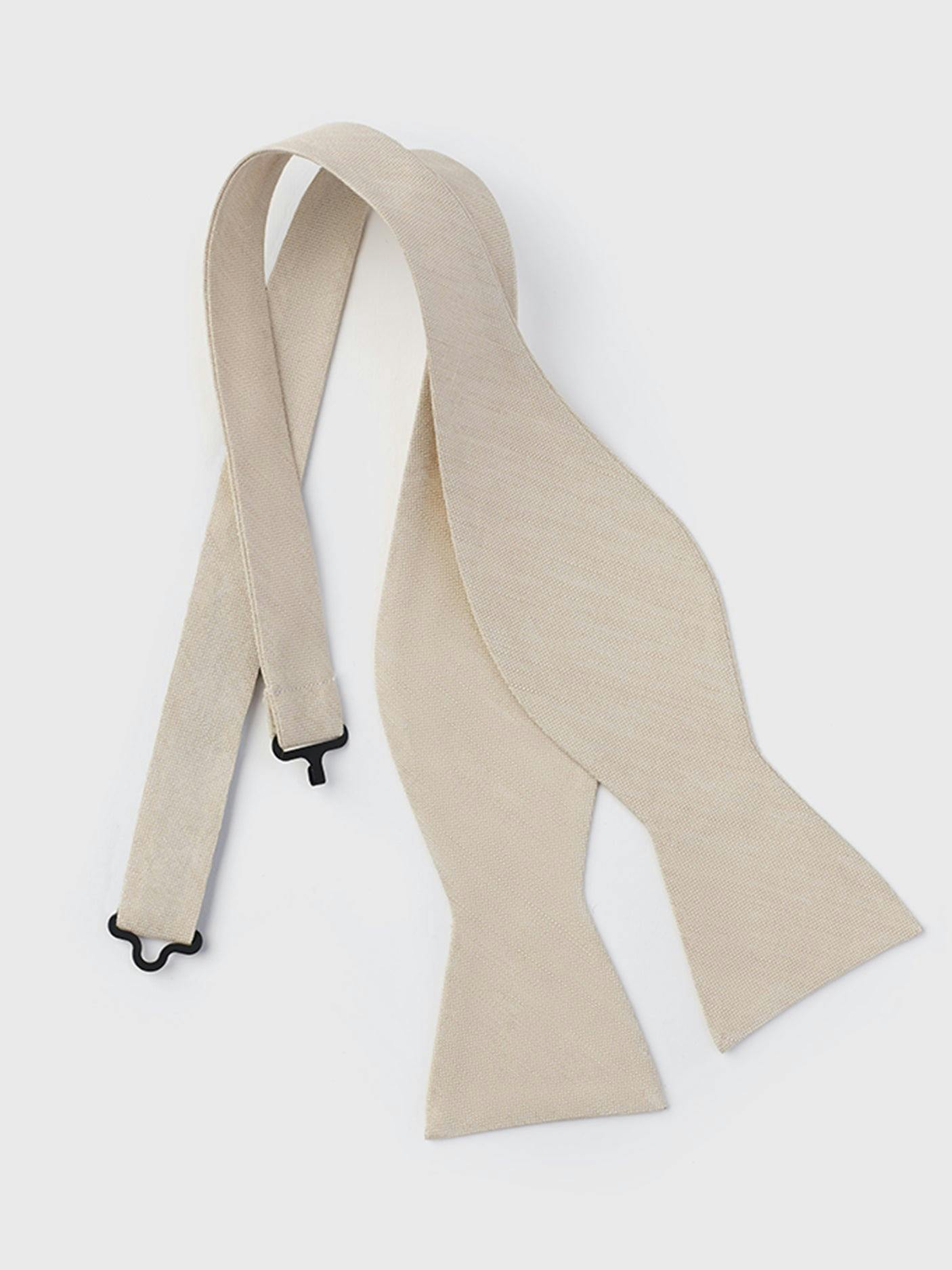 Champagne Linen/Silk Bow Tie
