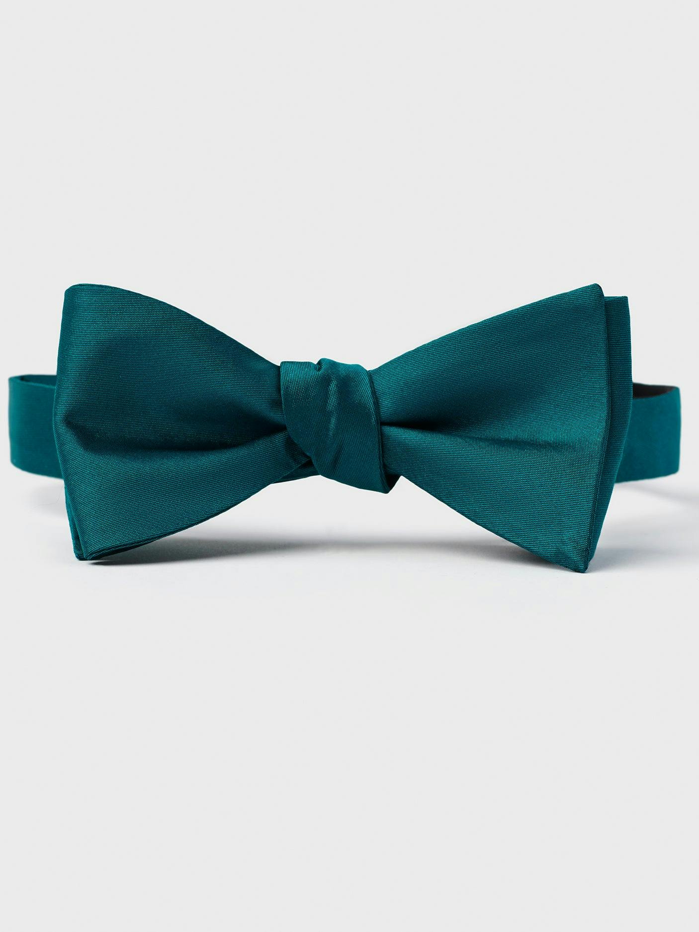 Deep Teal Butterfly Bow Tie