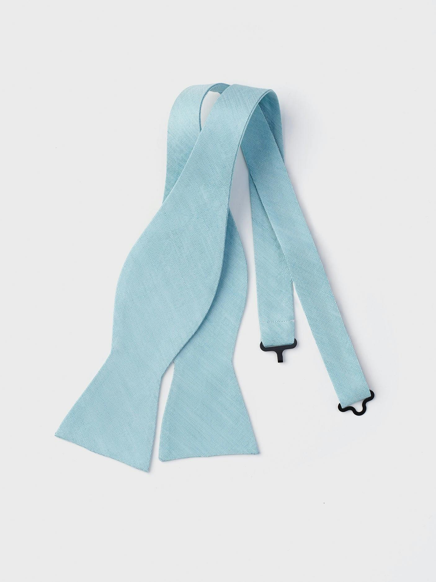 Mint Linen/Silk Bow Tie