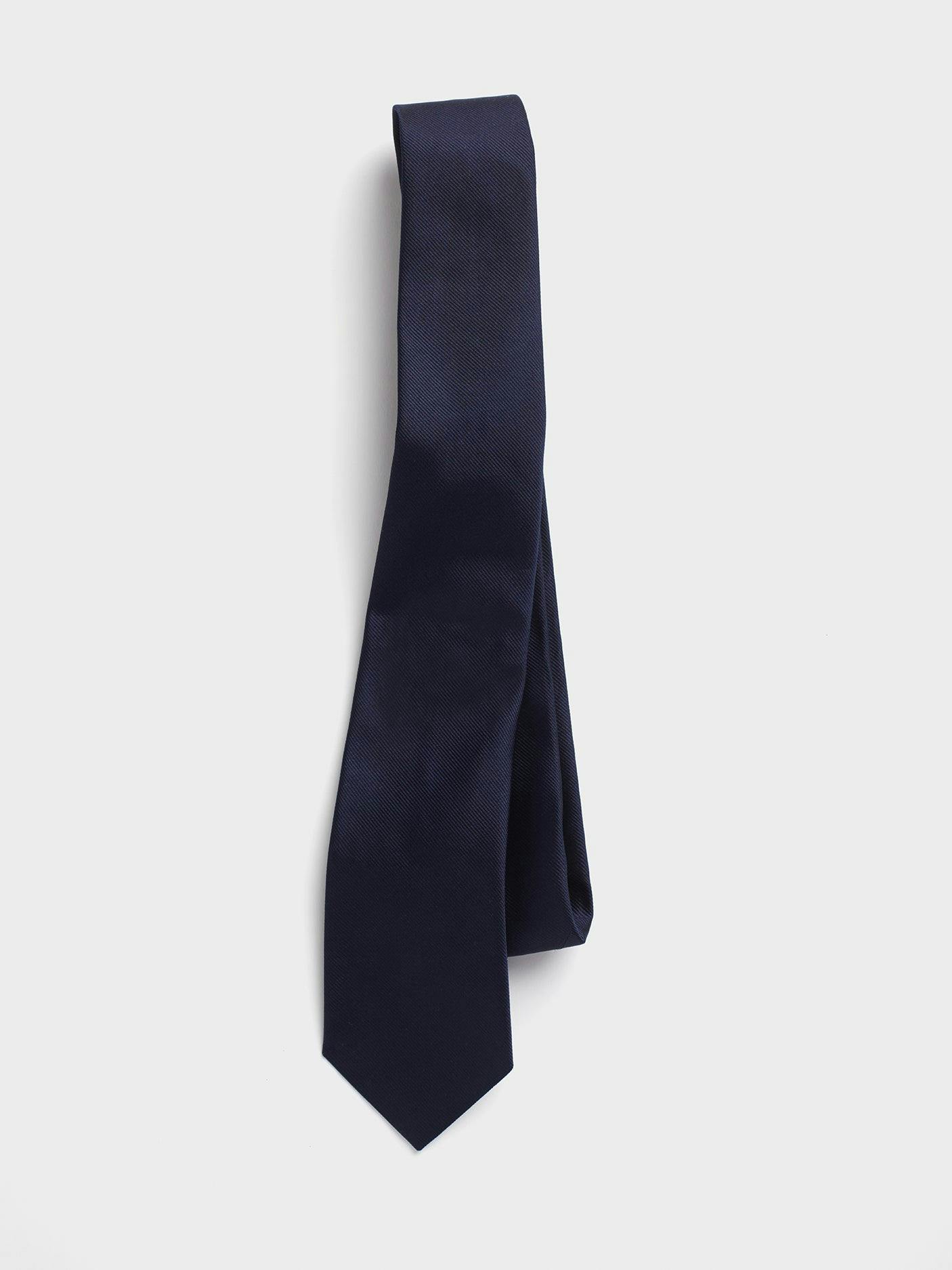 Navy Silk Necktie