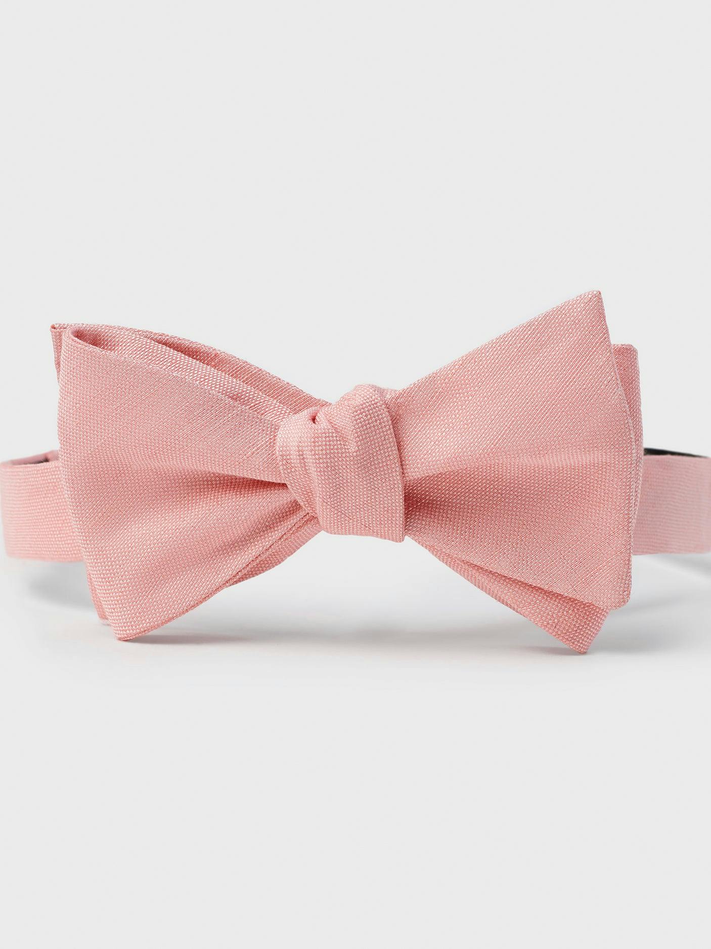 Peach Linen/Silk Bow Tie