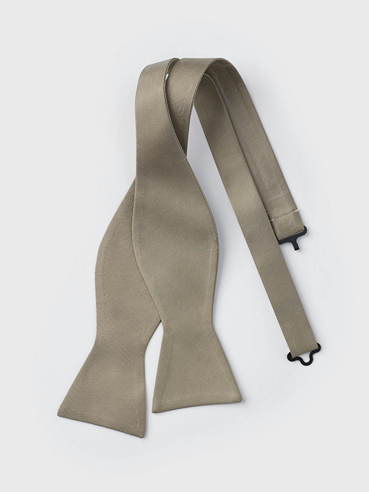 Taupe Butterfly Bow Tie