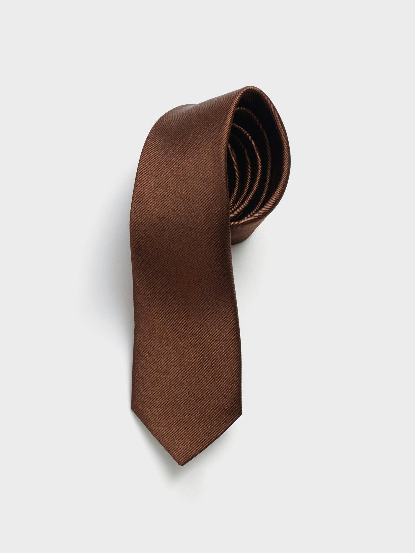 Tobacco Silk Necktie