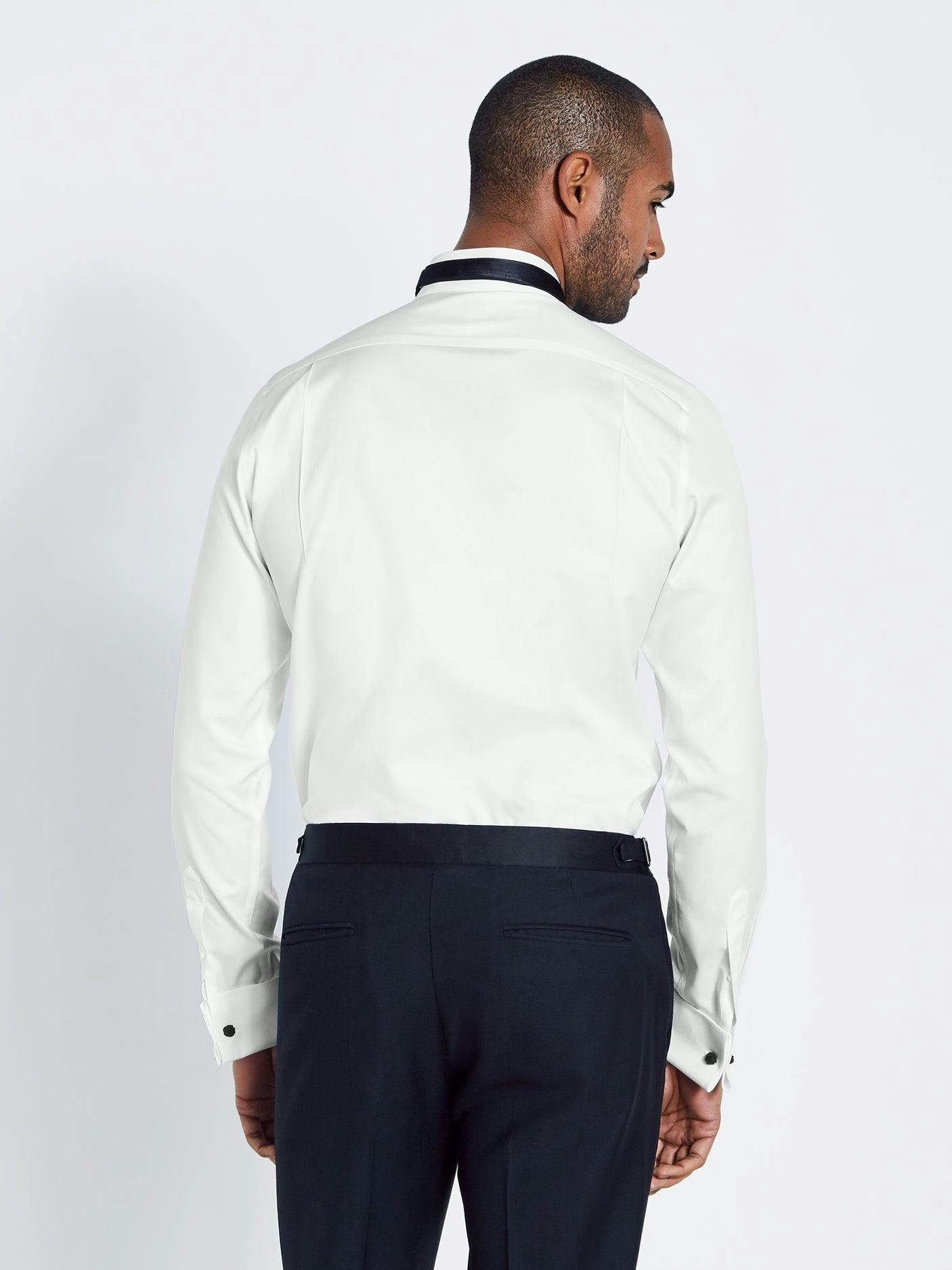 Wing Collar Fly-Front Shirt