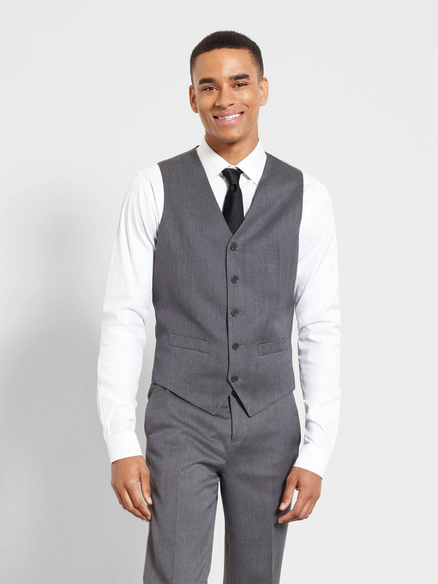 Grey Suit Vest