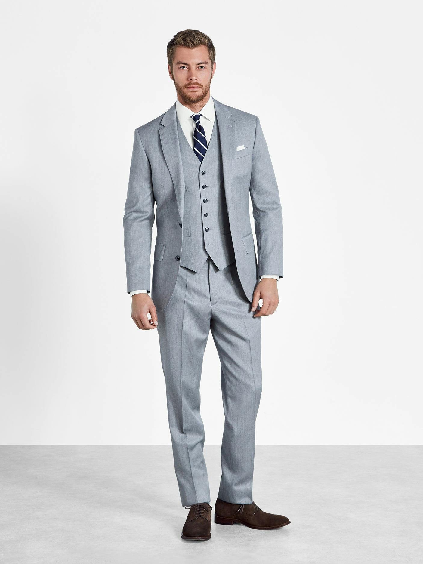 Light Grey Suit Vest