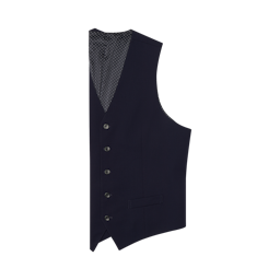 Stretch Wool True Navy Suit Vest
