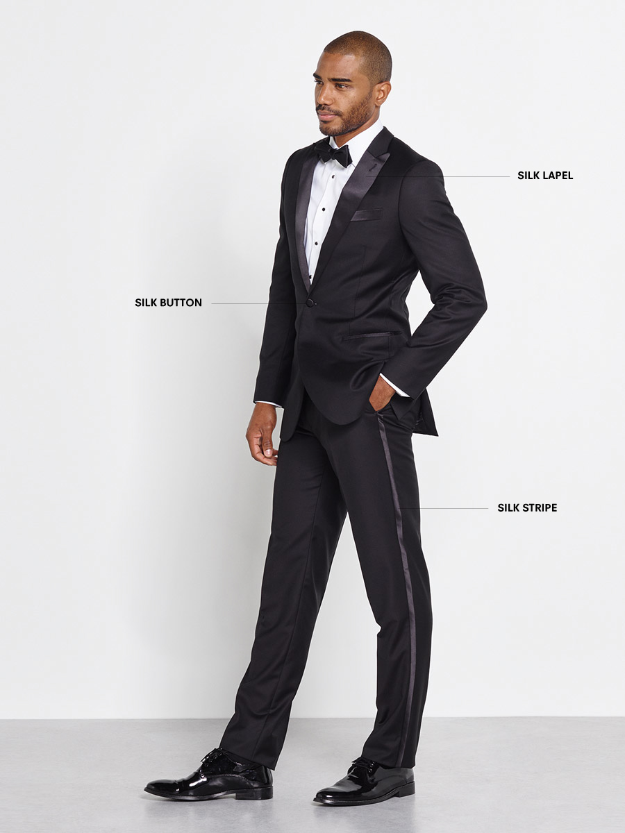 Detailed graphic of a prom tuxedo.