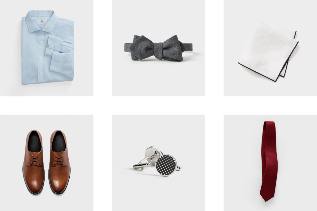 Fall autumn groomsmen suit accessories.