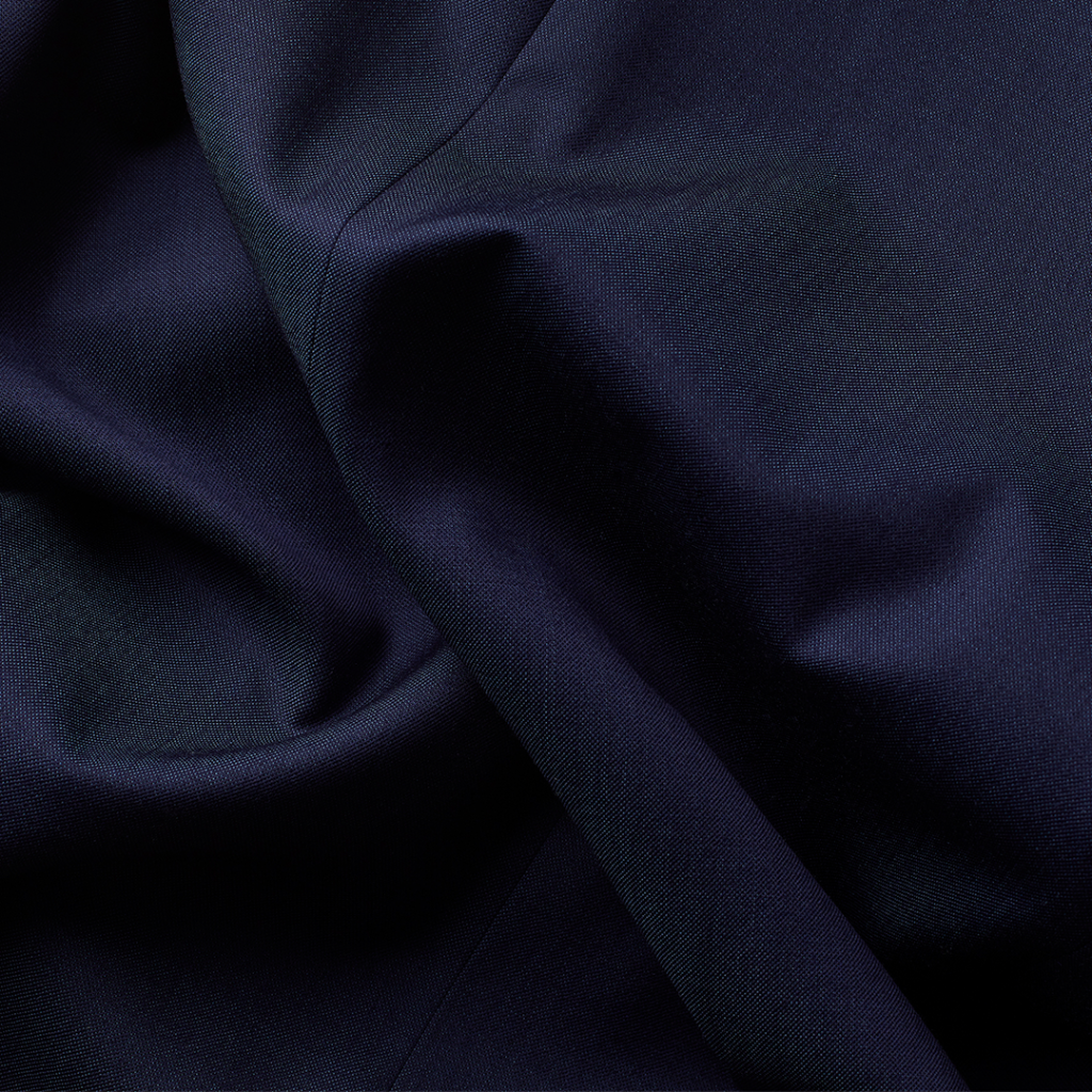 Blue suit fabric.