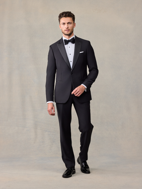 classic peak full dress tuxedo Renoir Mens Tuxedo 201-1FD-BLK Dress
