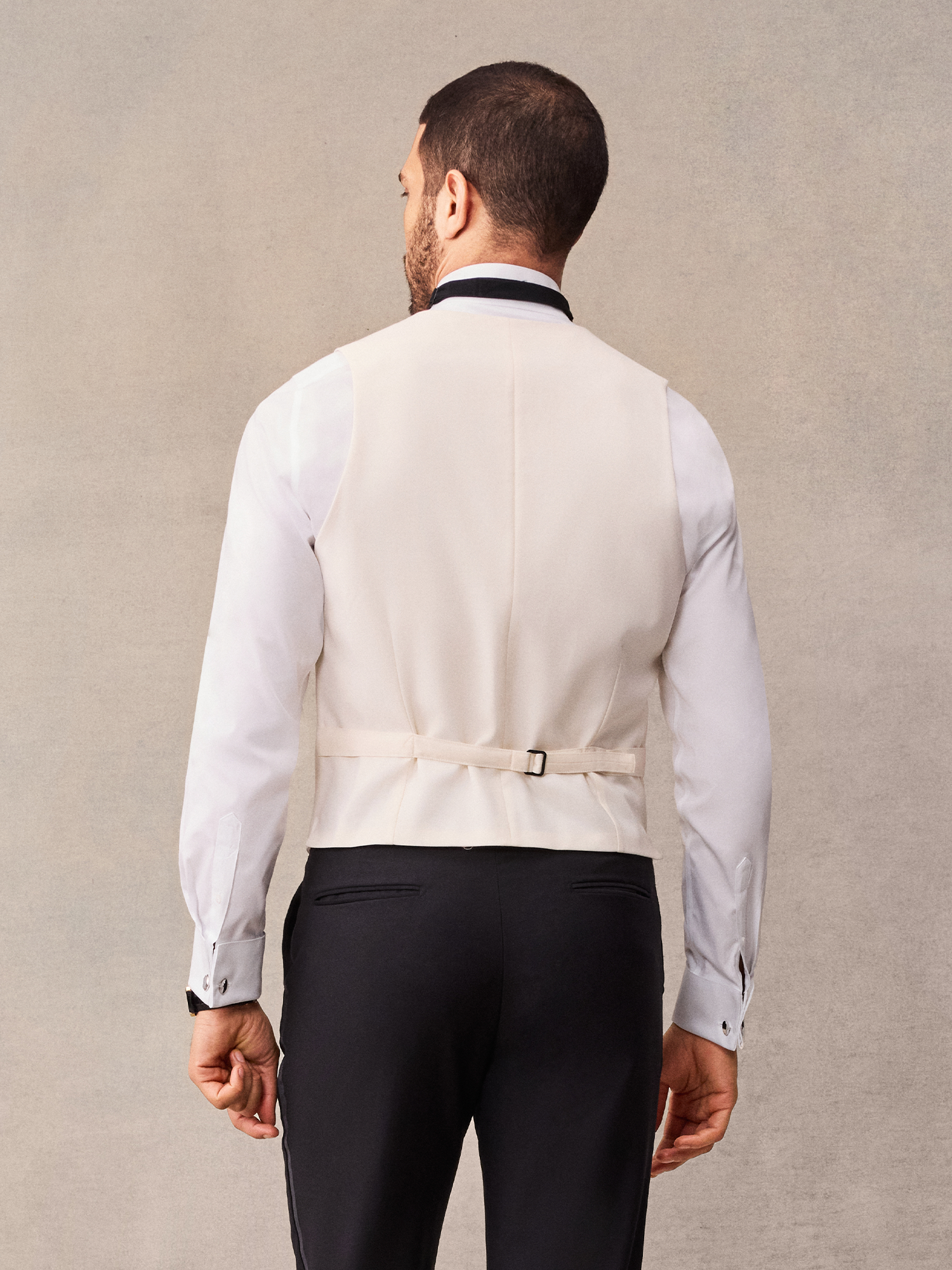 The Black Tux Ivory Tuxedo Vest In White | Size: 4XL | Satin/Marino Wool The Black Tux Ivory Tuxedo Vest In White | Size: 4XL | Satin/Marino Wool