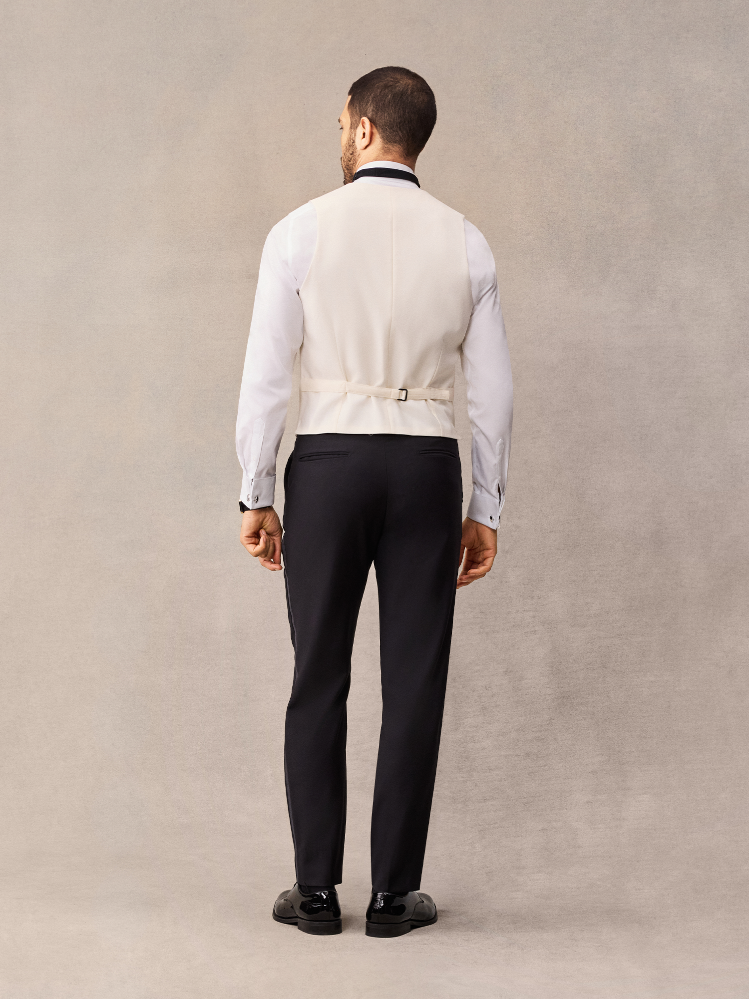 The Black Tux Ivory Tuxedo Vest In White | Size: 4XL