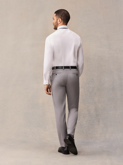 The Black Tux Light Suit Pants-Classic In Grey | Size: 32/26 | Merino Wool The Black Tux Light Suit Pants-Classic In Grey | Size: 32/26 | Merino Wool