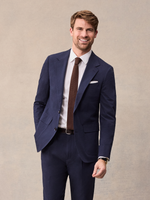 Navy Seersucker Suit