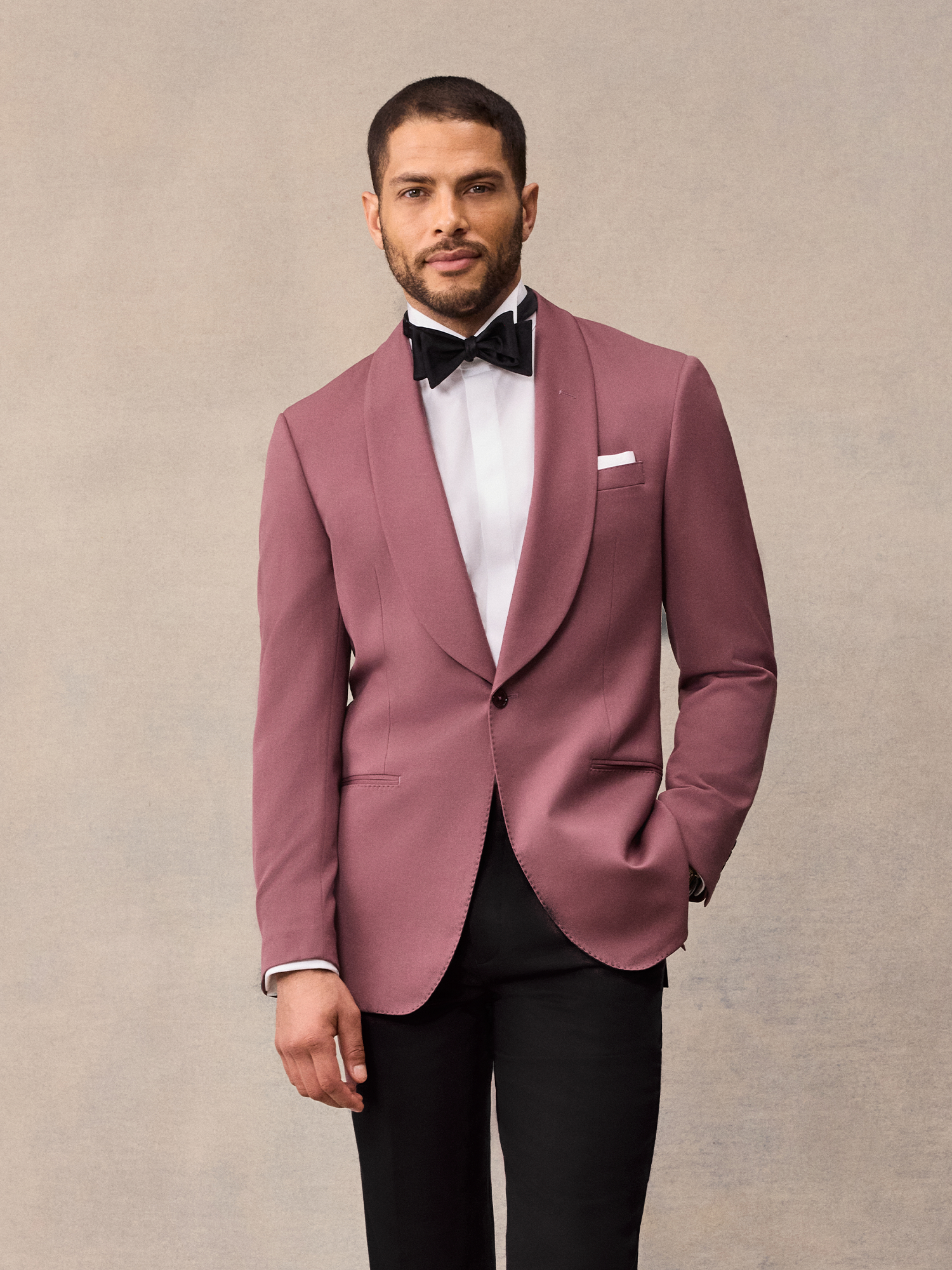open lace back dress Rose Jacket Tuxedo | Shawl Collar Tux Rental