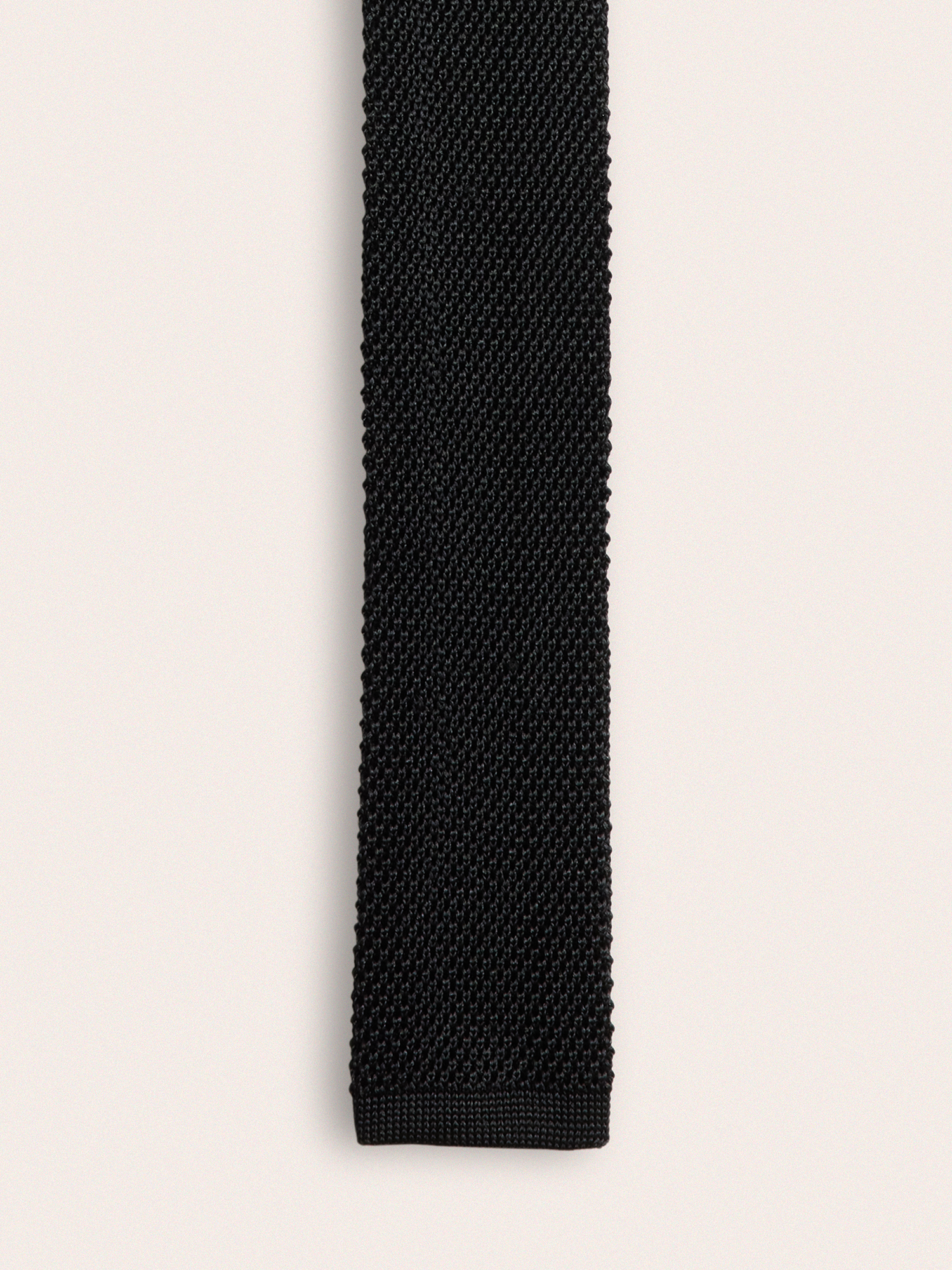 Black Silk Knit Tie