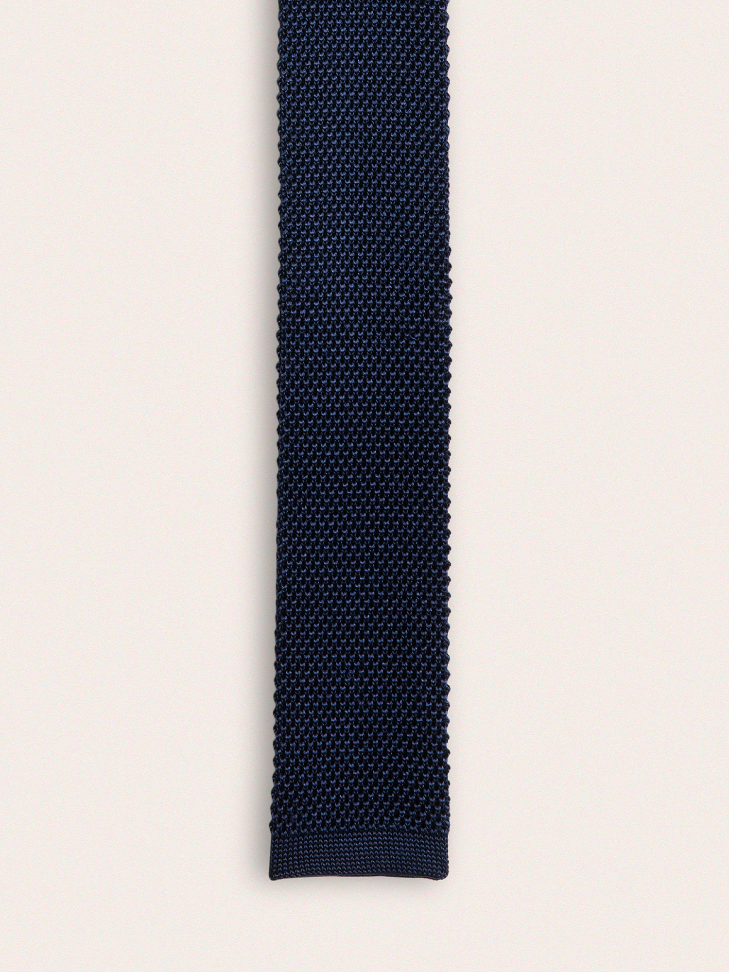 Navy Silk Knit Tie