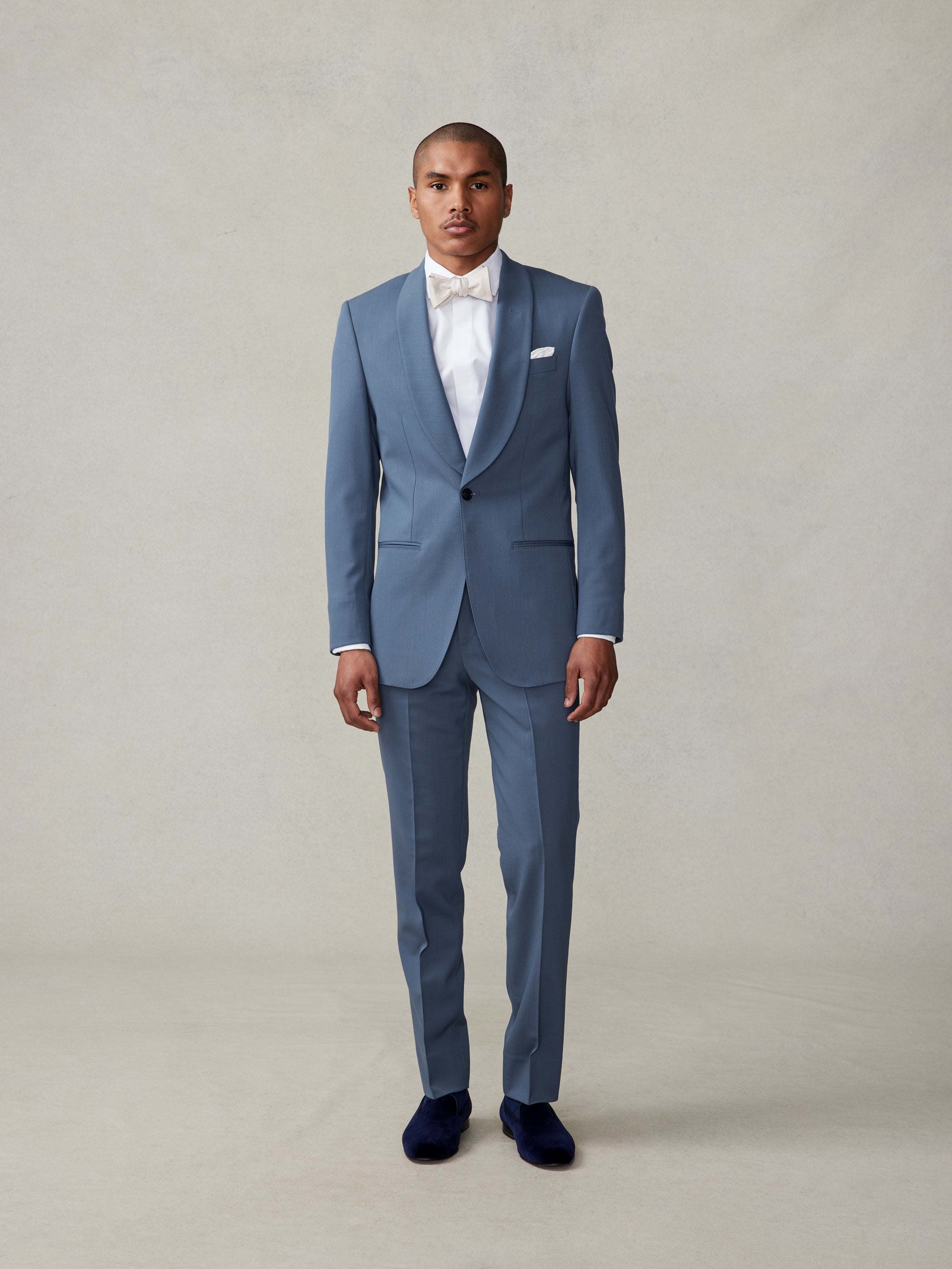 Light Blue Tuxedo | Shawl Collar Style