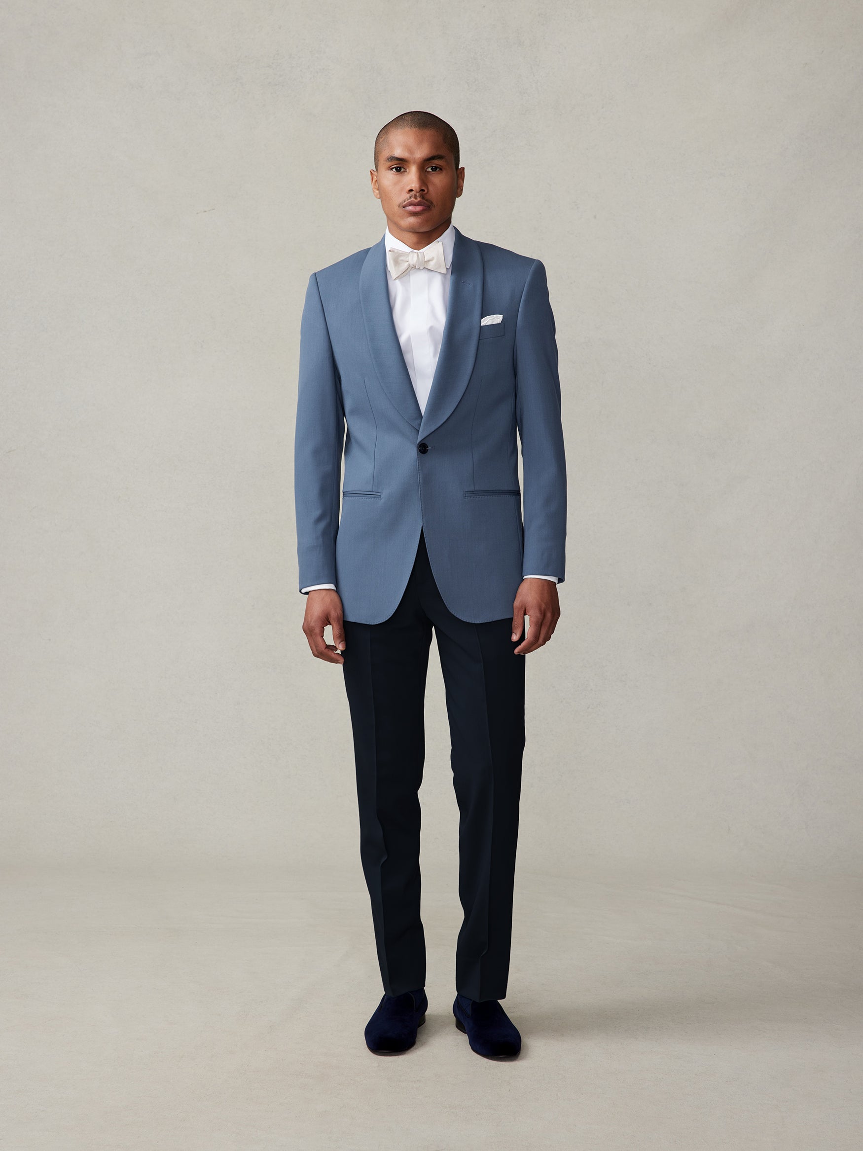 Lake Blue Shawl Jacket Tuxedo