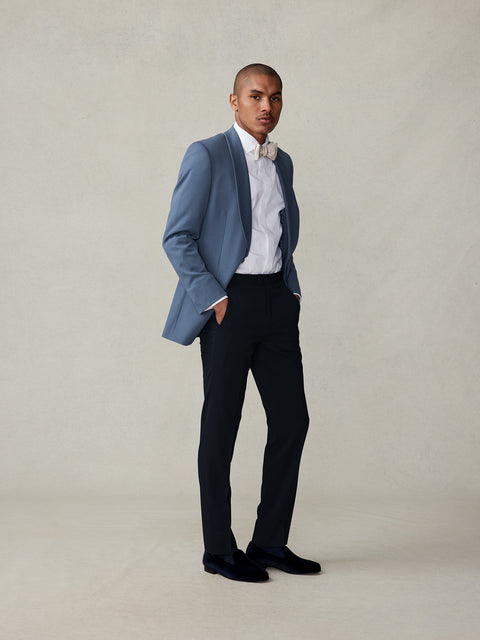 Lake Blue Shawl Jacket Tuxedo