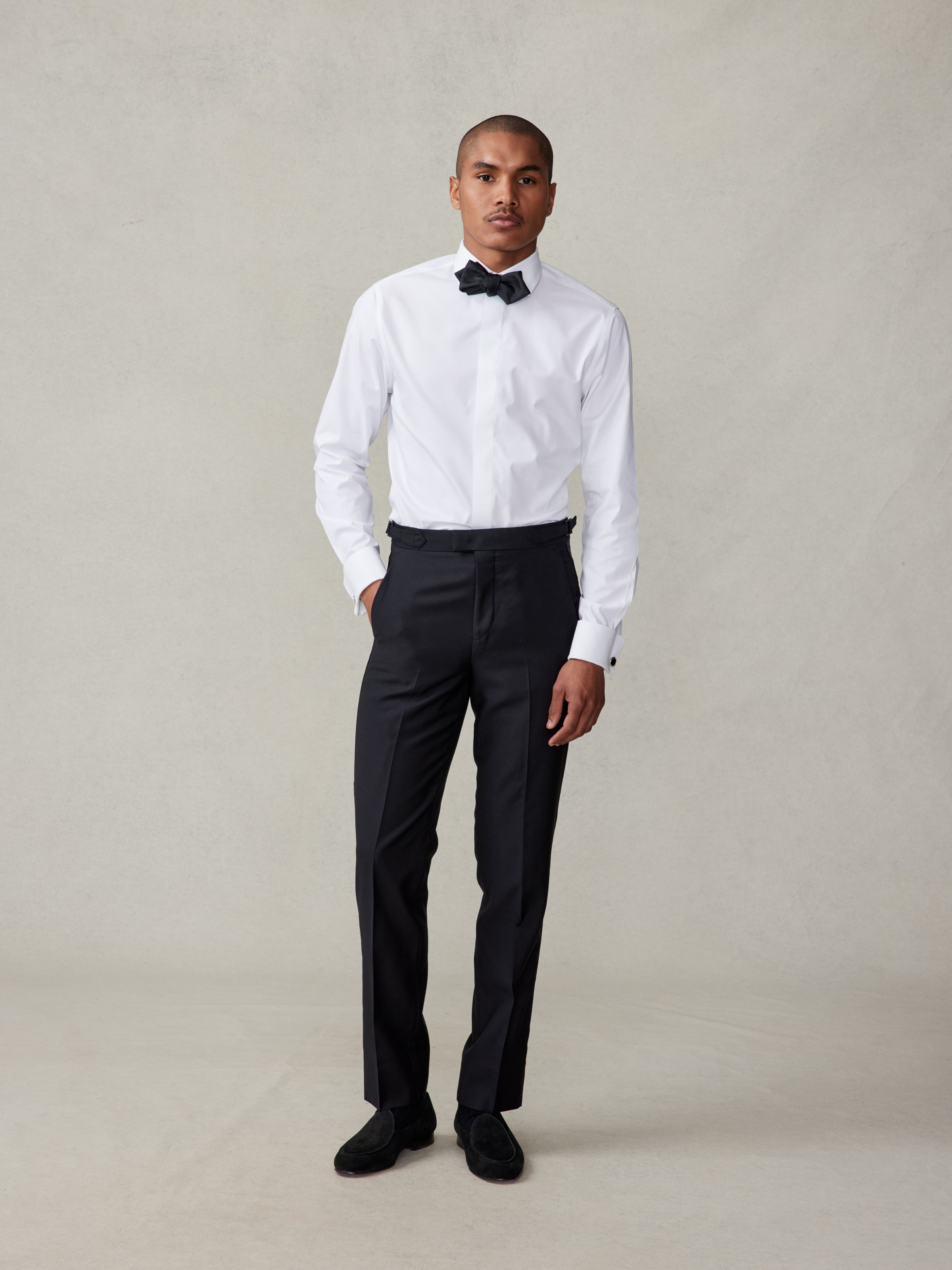 Grosgrain Bound Tuxedo Pants - Classic