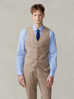Camel Brown Suit Vest