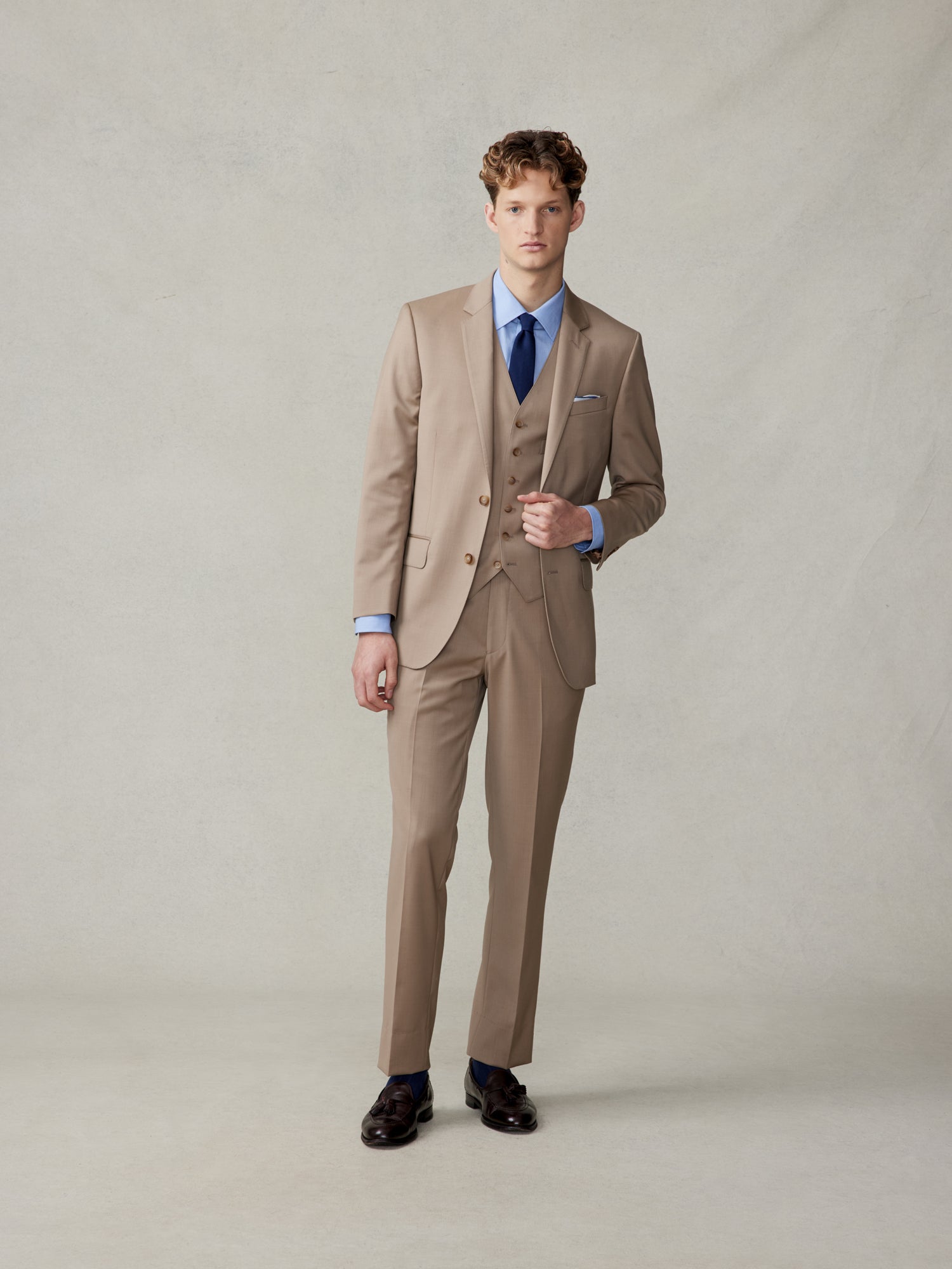 Camel Brown Suit
