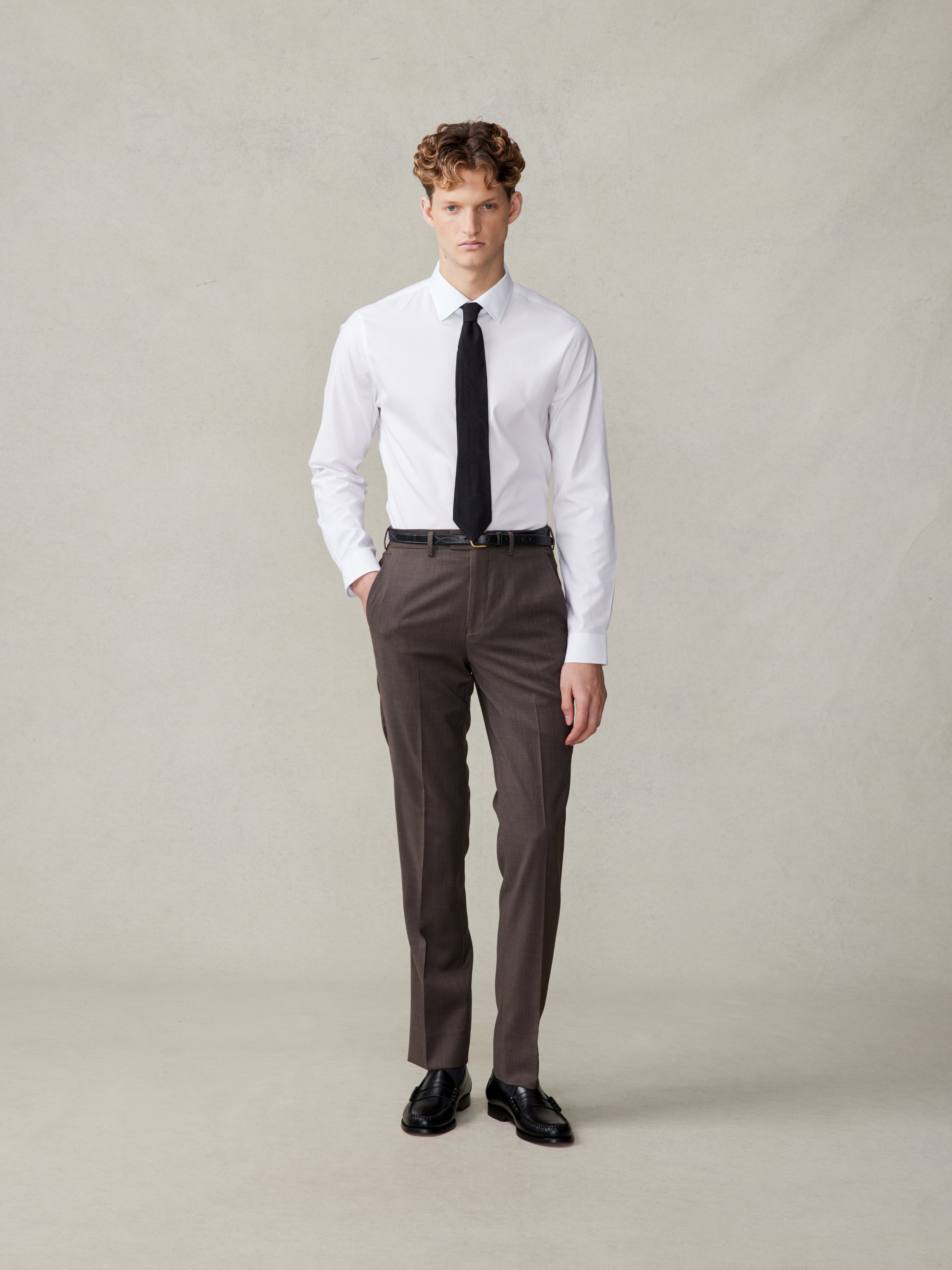 Brown Suit Pants | Tailored Classic Fit