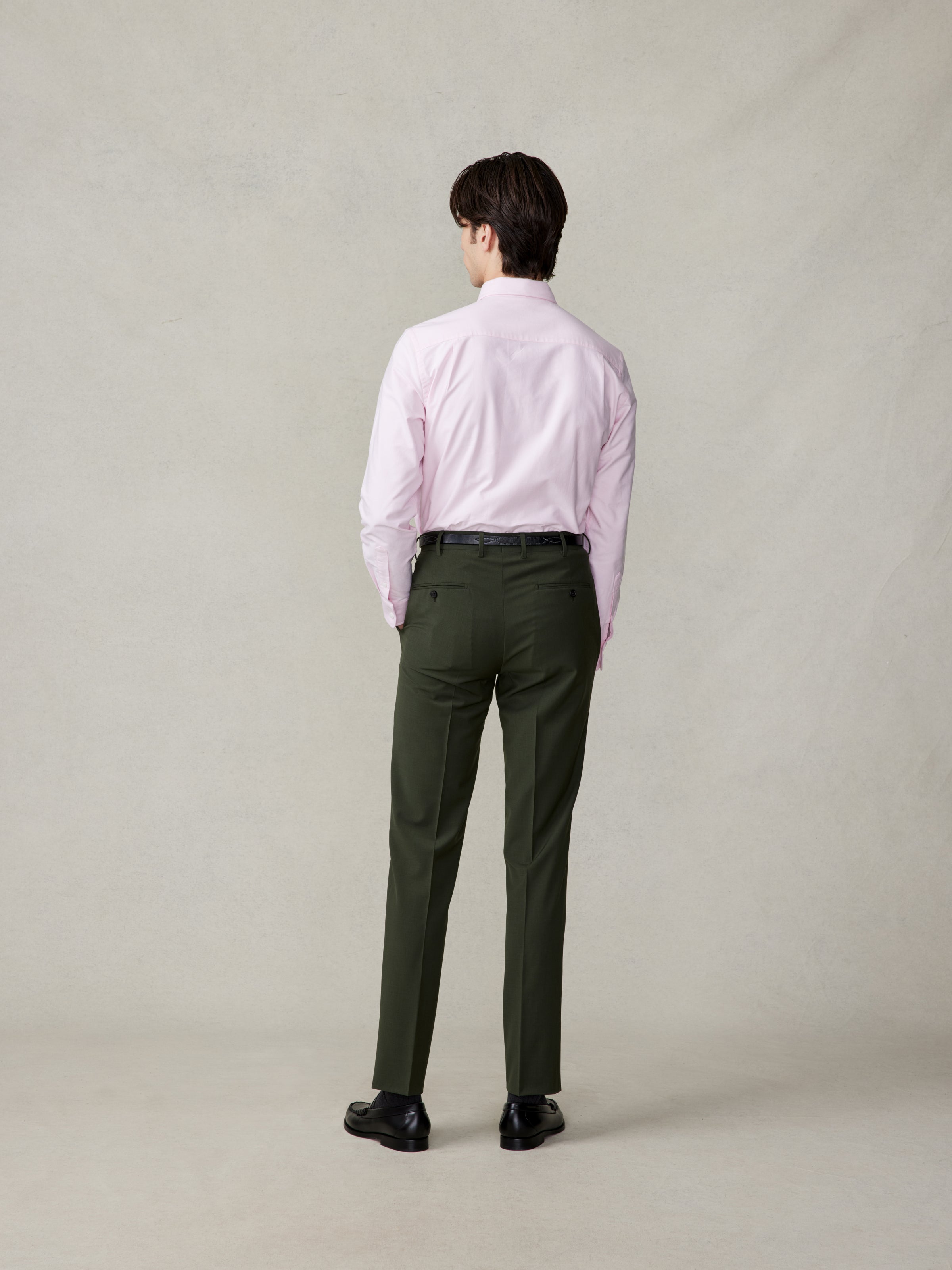 Essential Olive Suit Pants - Slim