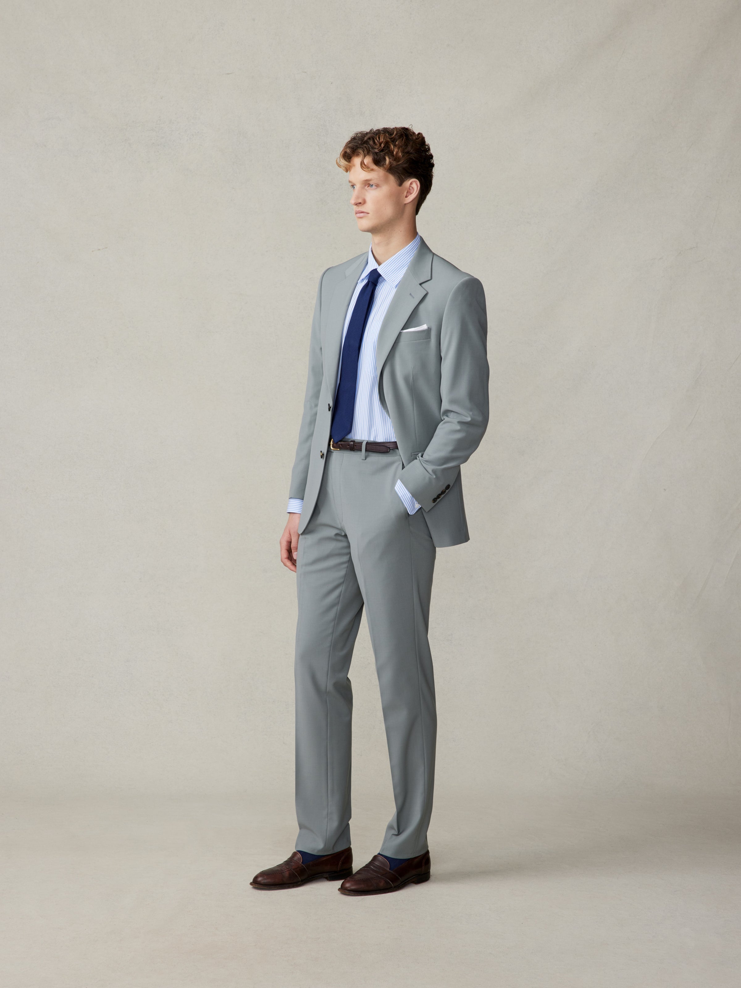 Essential Sage Suit Pants - Slim