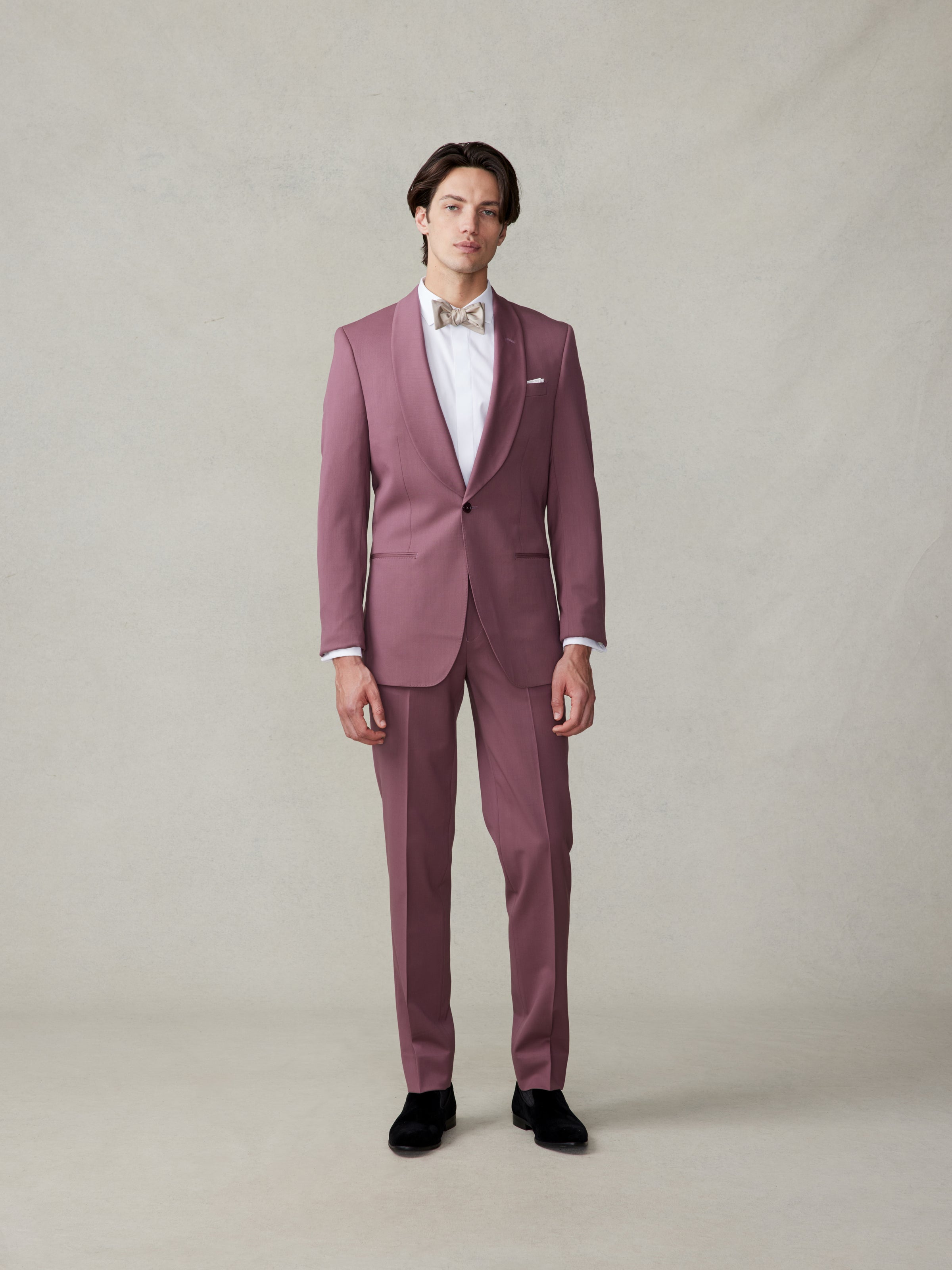 Rose Shawl Collar Tuxedo Jacket