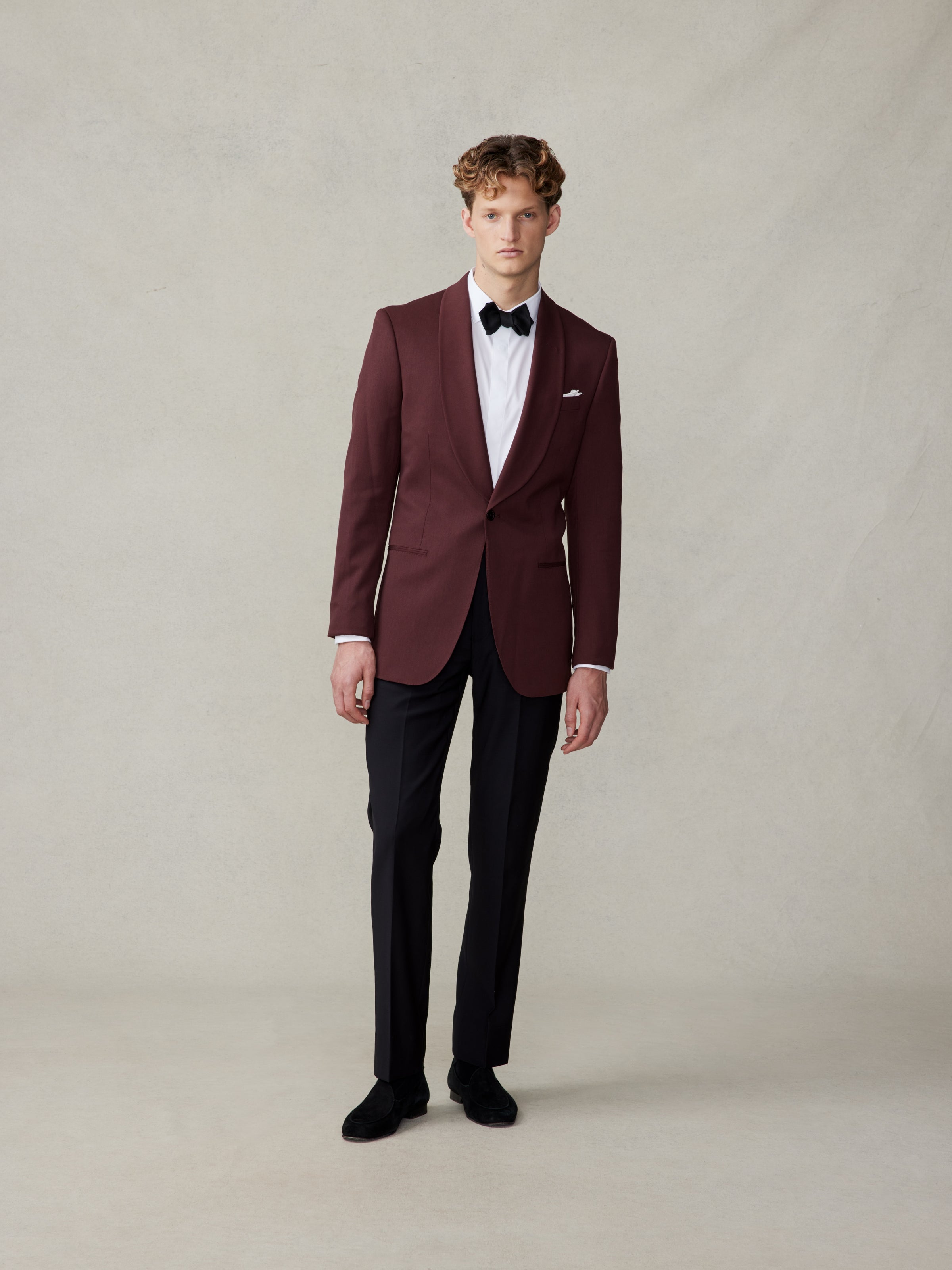 Burgundy Shawl Jacket Tuxedo