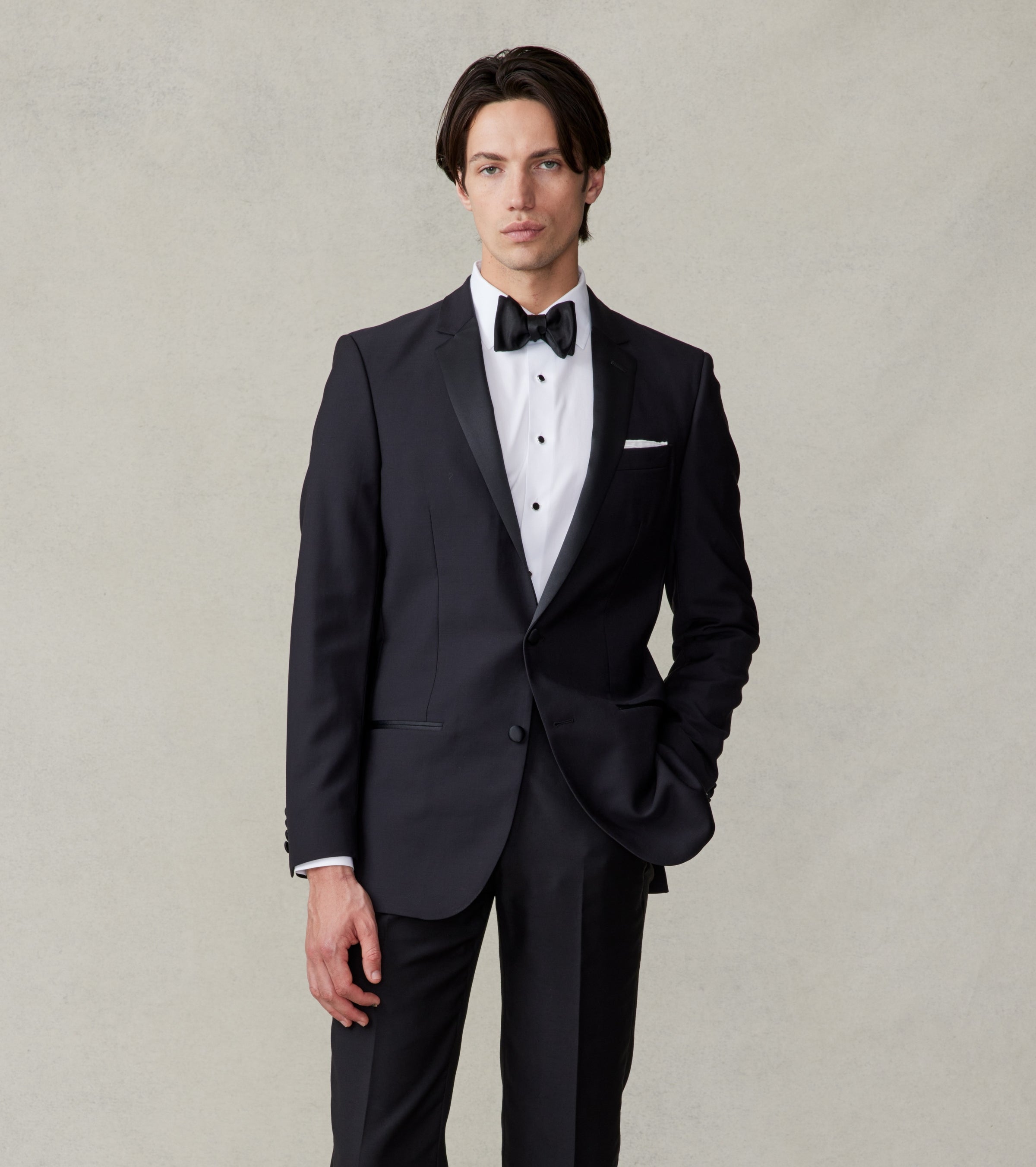 Notch Lapel Tuxedo Home Try-On