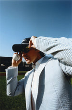 Blue & White Seersucker Suit Jacket