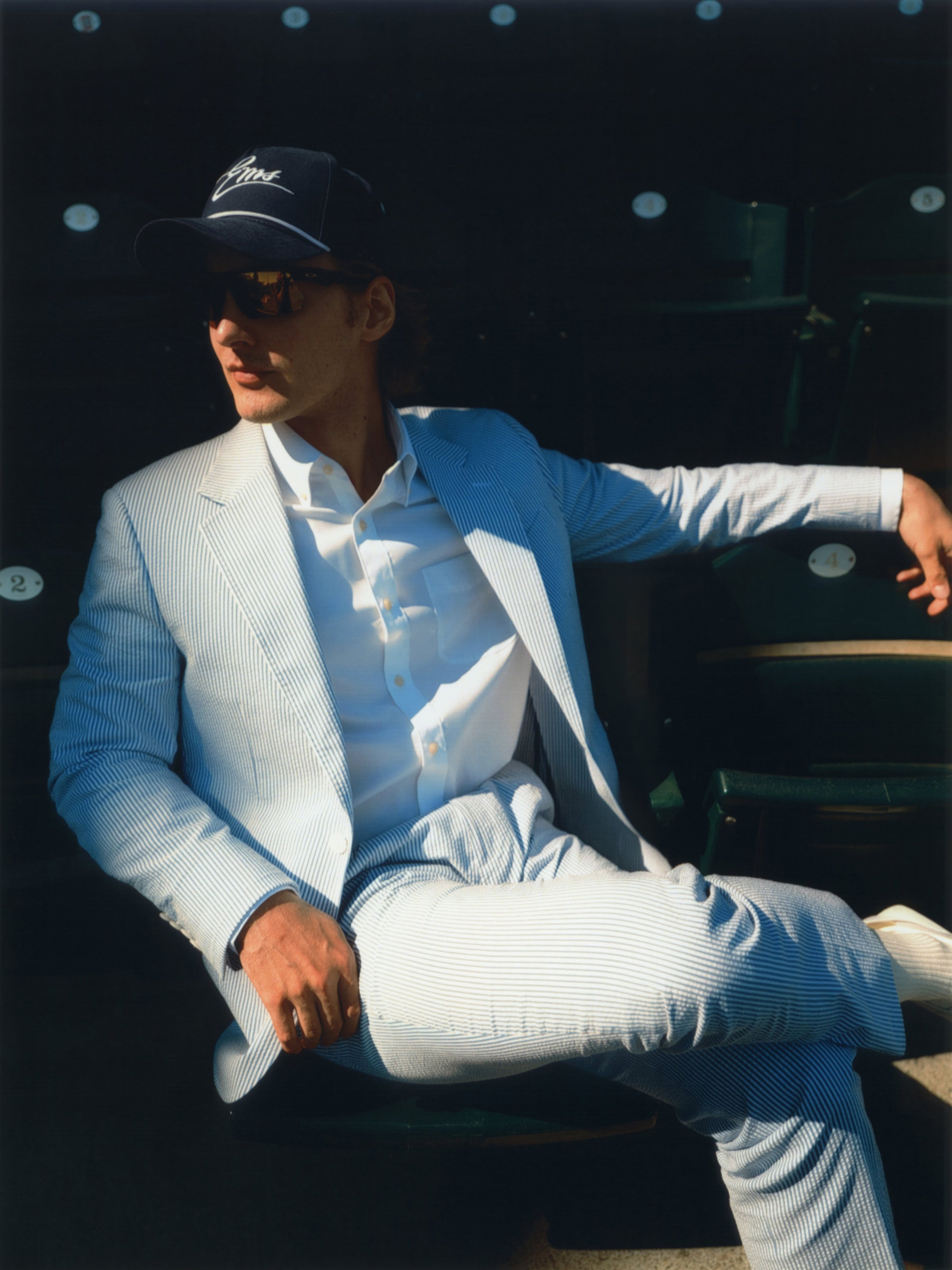 Blue & White Seersucker Suit