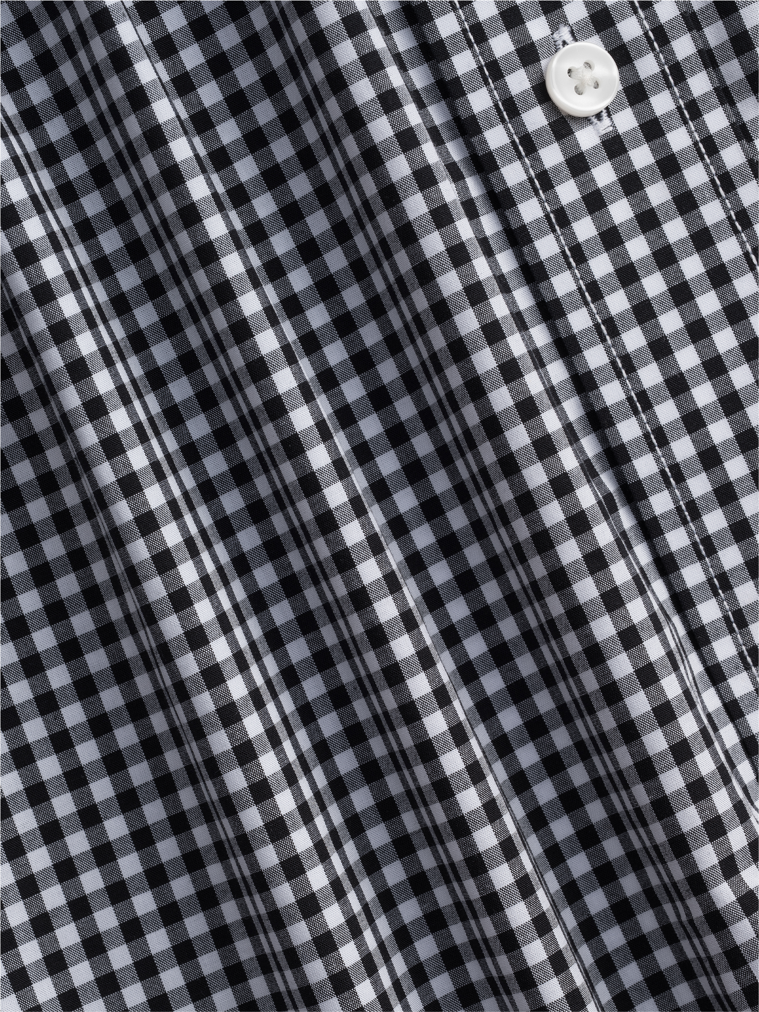 black and white checkered dress shirt The Black Tux & White Gingham Shirt In Black | Size: Large