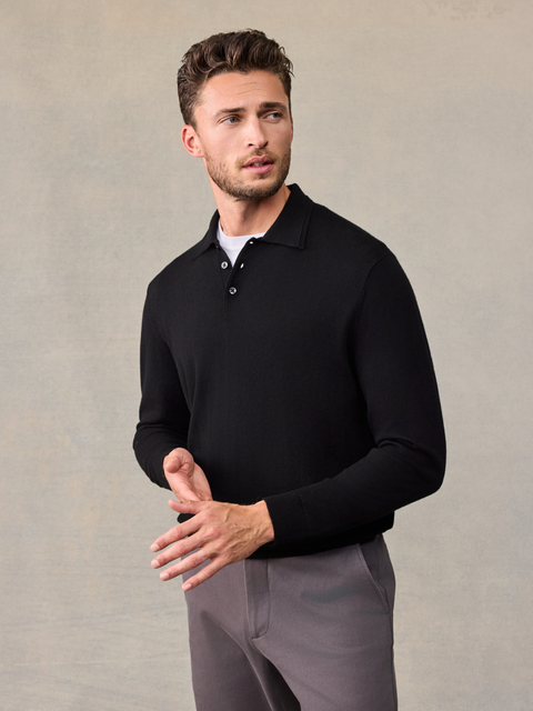 Black Polo Sweater