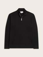 Black ¼ Zip Sweater
