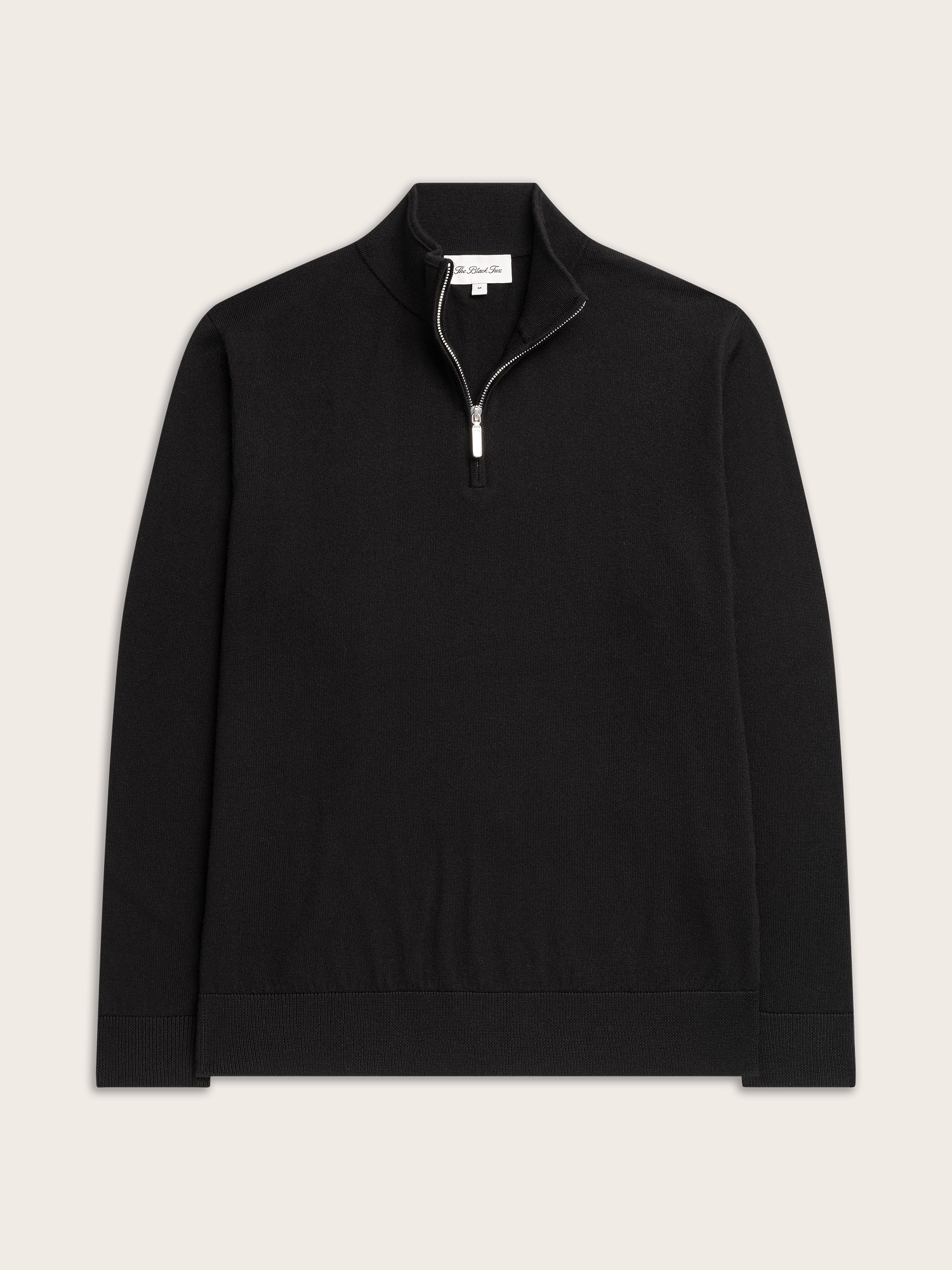 Black ¼ Zip Sweater