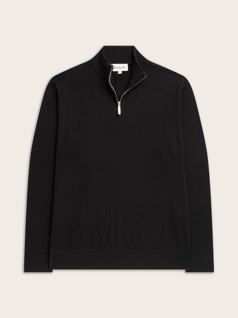 Black ¼ Zip Sweater
